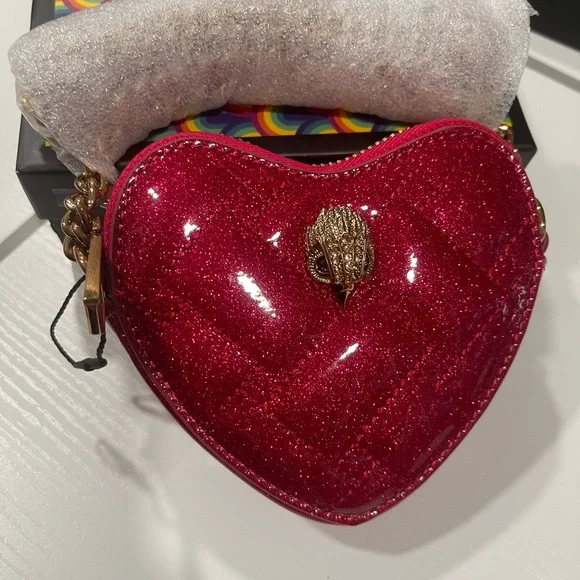 Kurt Geiger bundle stunning Ring and Glittery Red Heart Mini Bag - Picture 4 of 13